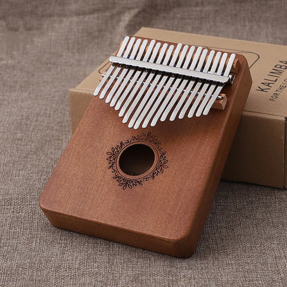 Kalimba Music Instrument Thumb Piano 17 Keys Mahogany Wood Finger Piano Combinations Gifts for Kids Portable Mbira Finger Piano