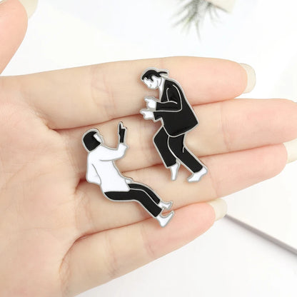 Movie Enamel Pins Set Swing Dance Figure Brooches Shirt Collar Bag Lapel Pin Badge Jewelry Gift for Friends Wholesale