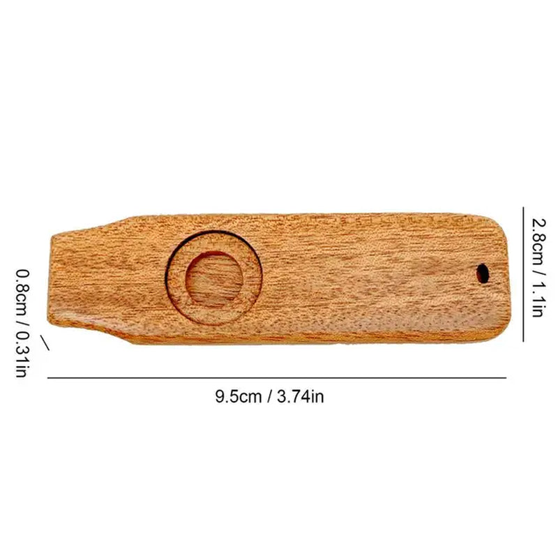 Wooden Kazoo Flute Beautiful Gift for the Kazoo Musical Instrument Simplest Instruments Wooden Kazoo for Guitars Ukulele Adult