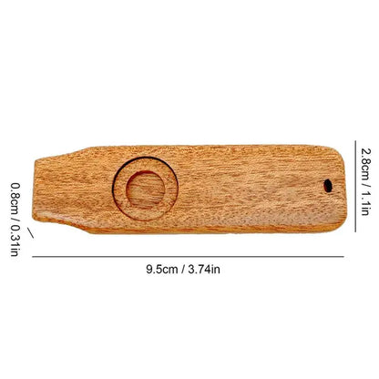 Wooden Kazoo Flute Beautiful Gift for the Kazoo Musical Instrument Simplest Instruments Wooden Kazoo for Guitars Ukulele Adult