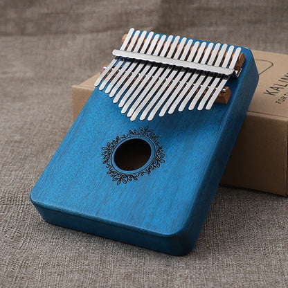 Kalimba Music Instrument Thumb Piano 17 Keys Mahogany Wood Finger Piano Combinations Gifts for Kids Portable Mbira Finger Piano