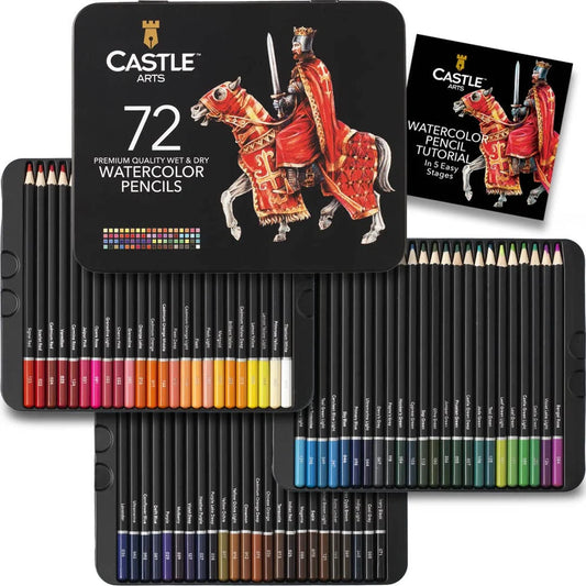 72 Watercolor Pencils Set