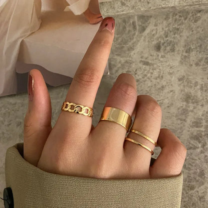 Trendy Boho Midi Knuckle Ring Set for Women Crystal Geometric Finger Rings Fashion Bohemian Jewelry