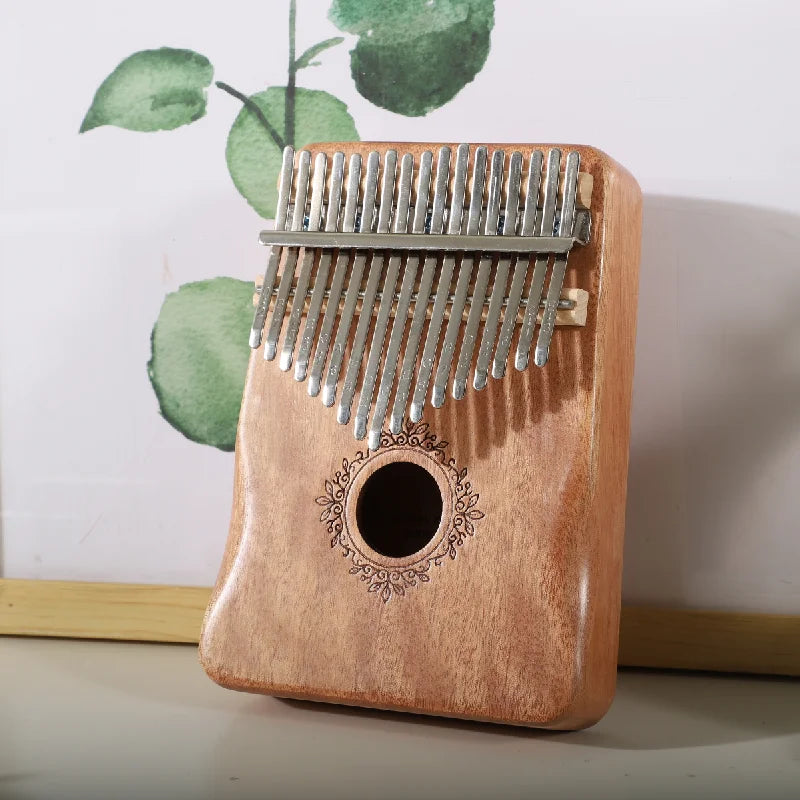 Kalimba Music Instrument Thumb Piano 17 Keys Mahogany Wood Finger Piano Combinations Gifts for Kids Portable Mbira Finger Piano