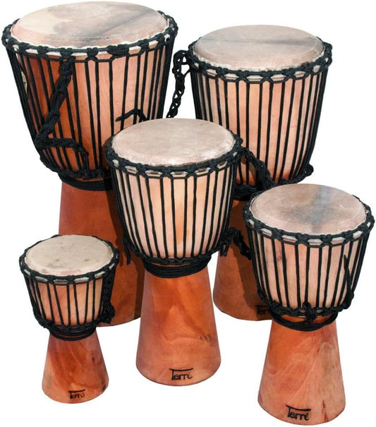 Djembe Beginner Plain, 20" Tall, 8.5-9.5" Head