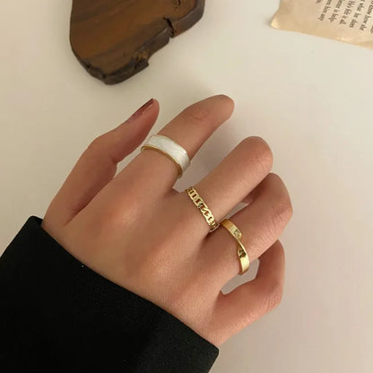 Trendy Boho Midi Knuckle Ring Set for Women Crystal Geometric Finger Rings Fashion Bohemian Jewelry