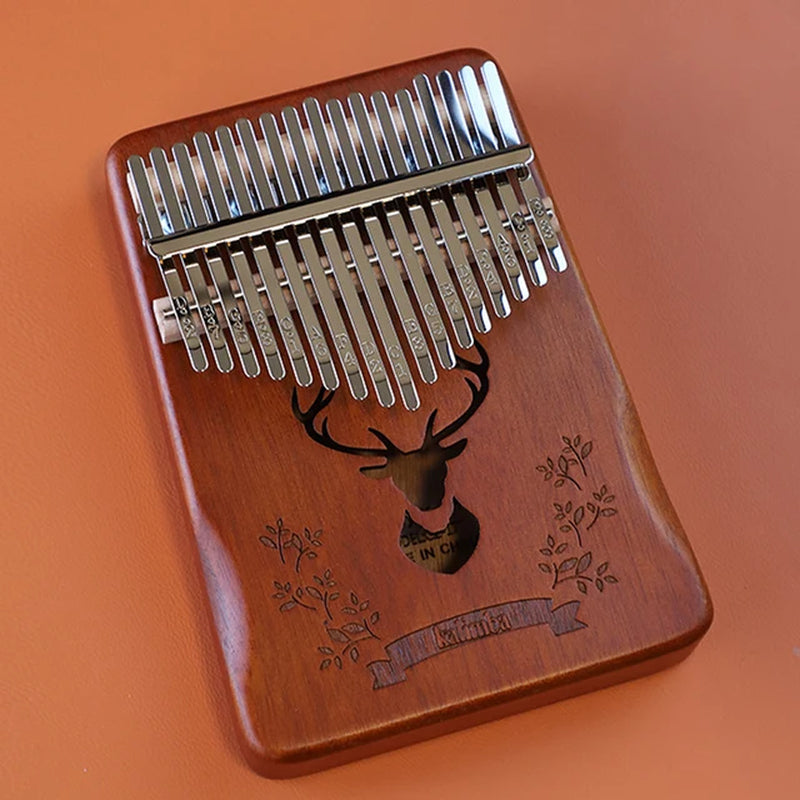 Kalimba Music Instrument Thumb Piano 17 Keys Mahogany Wood Finger Piano Combinations Gifts for Kids Portable Mbira Finger Piano