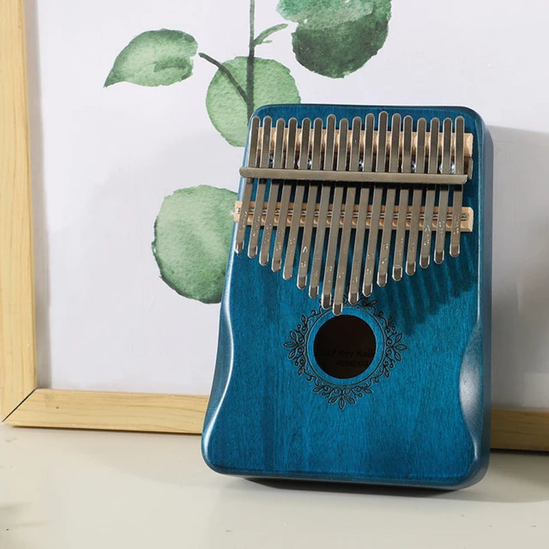 Kalimba Music Instrument Thumb Piano 17 Keys Mahogany Wood Finger Piano Combinations Gifts for Kids Portable Mbira Finger Piano