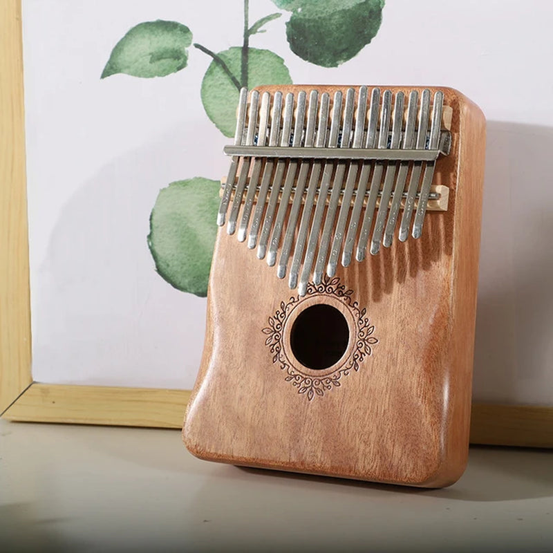 Kalimba Music Instrument Thumb Piano 17 Keys Mahogany Wood Finger Piano Combinations Gifts for Kids Portable Mbira Finger Piano