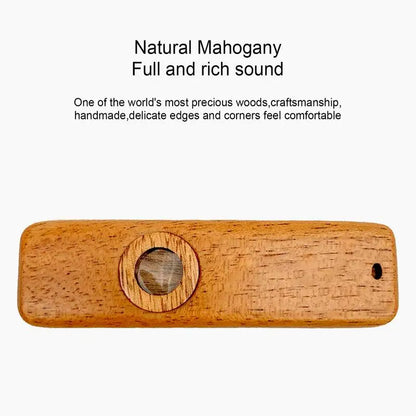 Wooden Kazoo Flute Beautiful Gift for the Kazoo Musical Instrument Simplest Instruments Wooden Kazoo for Guitars Ukulele Adult