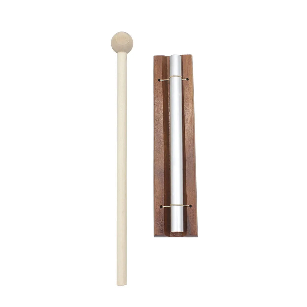 Wooden Base 1 Pc Solo Mini Meditation Chime W/ Mallet Percussion Instrument