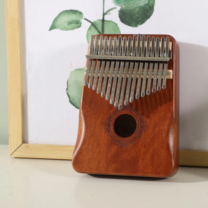 Kalimba Music Instrument Thumb Piano 17 Keys Mahogany Wood Finger Piano Combinations Gifts for Kids Portable Mbira Finger Piano